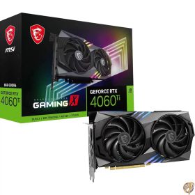 【最大1000円クーポン】MSI GeForce RTX 4060 Ti Gaming X 8Gグラフィックスカード - GPU、8GB GDDR6 (18Gbps/128ビット)、PCIe 4.0 ツイン FROZR 9 (2 x TORXファン5.0)、RGB HDMI 2.1、DisplayPort 1.4a。