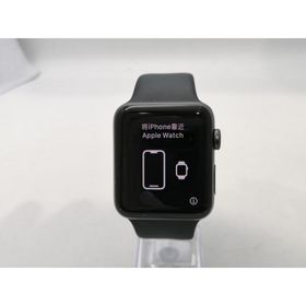 【中古】Apple Apple Watch Series3 42mm GPS スペースグレイアルミニウム/ブラックスポーツバンド MQL12J/A【浜松駅前】保証期間１ヶ月【ランクB】