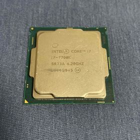インテル(intel)のIntel core i7 7700K 動作確認済み デスクトップCPUジャンク(PCパーツ) インテル(intel)のIntel core i7 7700K 動作確認済み デスクトップCPUジャンク(PCパーツ)