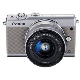 【中古】Canon ミラーレス一眼カメラ EOS M100 EF-M15-45 IS STM レンズキット(グレー) EOSM100GY1545ISSTMLK(ミラーレス一眼)