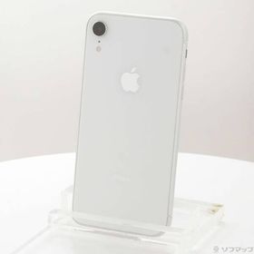 〔中古〕Apple(アップル) iPhoneXR 64GB ホワイト MT032J／A SoftBank〔247-ud〕