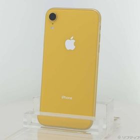 〔中古〕Apple(アップル) iPhoneXR 64GB イエロー MT082J／A SIMフリー〔305-ud〕