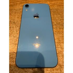【中古正常品】iPhoneXR 64GB ブルー SIMフリー MT0E2J/A A370