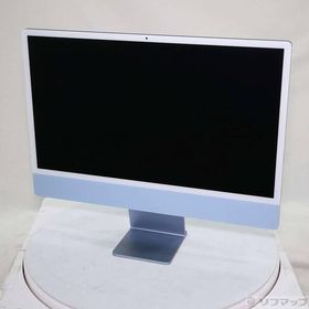 〔中古〕Apple(アップル) iMac 24-inch Mid-2021 MJV93J／A Apple M1 8コアCPU_7コアGPU 8GB SSD256GB ブルー 〔26.3 Tahoe〕〔276-ud〕