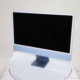 〔中古〕Apple(アップル) iMac 24-inch Mid-2021 MGPL3J／A Apple M1 8コアCPU_8コアGPU 8GB SSD512GB ブルー 〔15.7 Sequoia〕〔377-ud〕