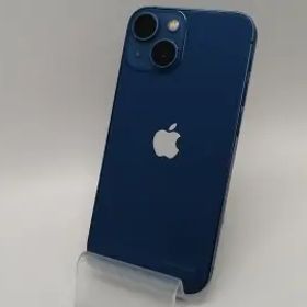 【中古】Apple 国内版 【SIMフリー】 iPhone 13 mini 128GB ブルー MLJH3J/A【府中ル・シーニュ】保証期間１ヶ月【ランクC】