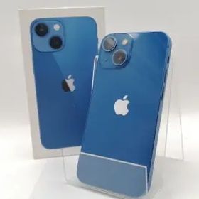 【中古】Apple 国内版 【SIMフリー】 iPhone 13 mini 128GB ブルー MLJH3J/A【津田沼】保証期間１ヶ月【ランクC】