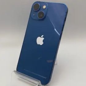 【中古】Apple docomo 【SIMフリー】 iPhone 13 mini 128GB ブルー MLJH3J/A【神保町】保証期間１ヶ月【ランクB】