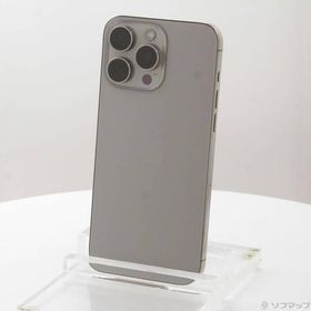 〔中古〕Apple(アップル) iPhone15 Pro Max 512GB ナチュラルチタニウム MU6W3J／A SIMフリー〔198-ud〕