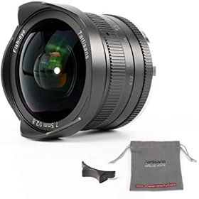 【中古】7職人7.5?MM f2?. 8?APS - Cサイズ広角魚眼レンズ固定レンズ( Aspherical ) with all-metal機体for Fuji FXマウントカメラLike x-a1?x-a2?x