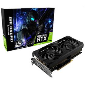 〔中古〕KuroutoShikou(玄人志向) GALAKURO GAMING GG-RTX3070Ti-E8GB／DF〔344-ud〕