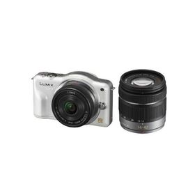 中古 １年保証 美品 Panasonic LUMIX DMC-GF3 ダブルレンズキット ホワイト