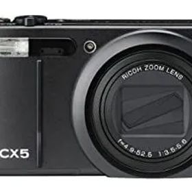 【中古】 RICOH リコー ハイブリッドAFシステム 光学10.7倍ズーム CX5 ブラック CX5BK
