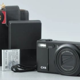 【中古】RICOH リコー CX5 ブラック コンパクトデジタルカメラ シャッター回数僅少