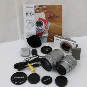 【返品保証】 オリンパス PEN Lite E-PL3 ホワイト M.ZUIKO DIGITAL 40-150mm 14-42mm e11534