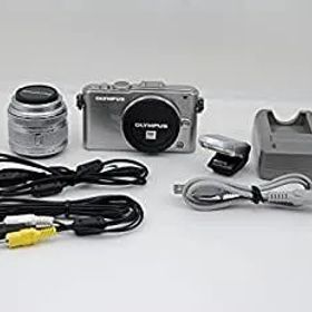 【中古】 OLYMPUS オリンパス マイクロ一眼 PEN Lite E-PL3 レンズキット シルバー E-PL3 LKIT SLV
