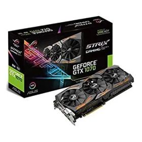 【中古】「非常に良い」ASUS ROG Strix GeForce GTX 1070 Ti 8GB GDDR5 アドバンスエディション VR レディ DP HDMI DVI ゲームグラフィックスカード (ROG-STRIX-GTX1070