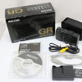 【美品 返品保証】 【元箱付き】リコー Ricoh GR DIGITAL III ブラック バッテリー付き コンパクトデジタルカメラ e9071