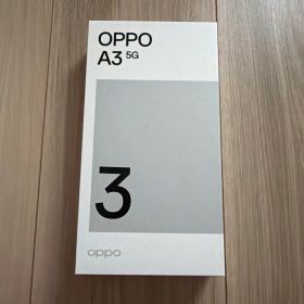 【ほぼ新品】SIMフリー OPPO A3 5G ブラック｜傷なし｜動作確認のみ