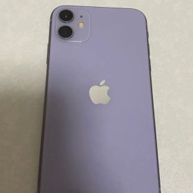 Apple iPhone 11 パープル 64G 画面ひびあり