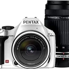 【中古】PENTAX デジタル一眼レフカメラ K-x ダブルズームキットホワイト