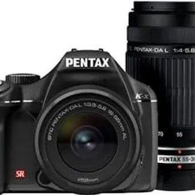 【中古】PENTAX デジタル一眼レフカメラ K-x ダブルズームキットブラック