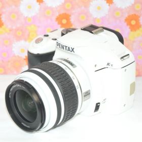 ❤美品❤ ペンタックス K-x 一眼レフカメラ ホワイト❤スマホ転送❤
