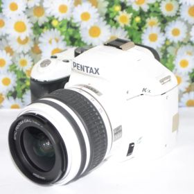 ❤美品❤ ペンタックス K-x 一眼レフカメラ ホワイト❤スマホ転送❤