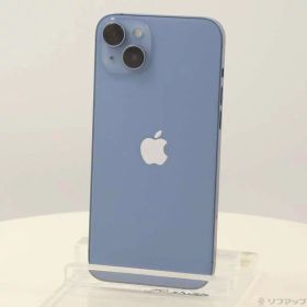 【中古】Apple(アップル) iPhone14 Plus 128GB ブルー MQ4H3J／A SIMフリー 【198-ud】