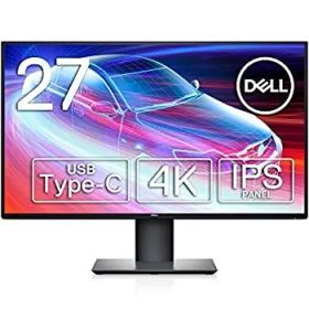 【中古】「非常に良い」Dell 4Kモニター 27インチ U2720QM(3年間無輝点交換保証付/広視野角/HDR/IPS非光沢/フリッカーフリー/USB Type-CDPHDMI/高さ調整/回転)