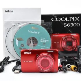 ＜並品＞ Nikon COOLPIX (クールピクス) S6300 アーバンレッド デジタルカメラ