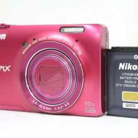 【返品保証】 ニコン Nikon COOLPIX S6300 ピンク 10x バッテリー付き コンパクトデジタルカメラ e8385