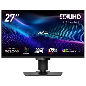 MSI｜エムエスアイ ゲーミング液晶ディスプレイ(27型/Mini LED・RAPID IPS/4K UHD 3840×2160/160Hz/0.5ms) MAGシリーズ MAG-274UPDF-E16M 返品種別A