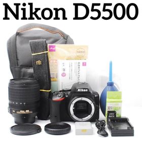 ニコン(Nikon)のNikon D5500 高倍率ズームレンズ スマホ転送 動画OK バック付(デジタル一眼)