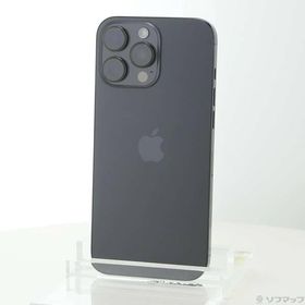 〔中古〕Apple(アップル) iPhone16 Pro Max 256GB ブラックチタニウム MYWG3J／A SIMフリー〔377-ud〕