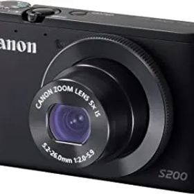 Canon デジタルカメラ PowerShot S200(ブラック) F値2.0 広角24mm 光学5倍ズーム PSS200(BK)