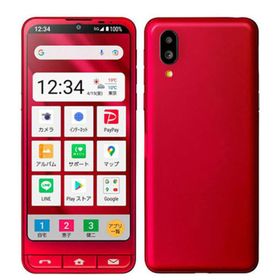 シャープ(SHARP)のA201SH シンプルスマホ6 ルビーレッド SIMフリー 本体 ソフトバンク スマホ シャープ 【送料無料】 a201shrd7mtm(スマートフォン本体)