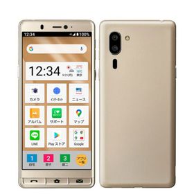 シャープ(SHARP)のA201SH シンプルスマホ6 シャンパンゴールド SIMフリー 本体 ソフトバンク スマホ シャープ 【送料無料】 a201shsg7mtm(スマートフォン本体)