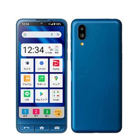 シャープ(SHARP)のA201SH シンプルスマホ6 インディゴブルー SIMフリー 本体 ソフトバンク Aランク スマホ シャープ 【送料無料】 a201shbl8mtm(スマートフォン本体)