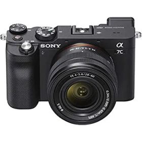 【中古】ソニー フルサイズミラーレス一眼 α7C レンズキット ブラック ILCE-7CL B【追いかける瞳AFで撮り逃さない】
