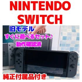 Nintendo Switch 本体 グレー 純正付属品セット A-1300