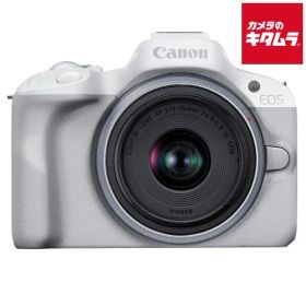 【新品】キヤノン EOS R50 RF-S18-45 IS STMレンズキット ホワイト Canon ミラーレス一眼カメラ Wi-Fi搭載 入門 初心者