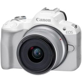 CANON(キヤノン) EOS R50 RF-S18-45 IS STM レンズキット ホワイト APS-C ミラーレス一眼カメラ