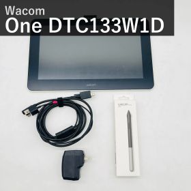 ワコム Wacom One 液晶ペンタブレット 13 gen.1 DTC133W1D 13.3インチ ホワイト 液タブ Win Mac ChromeOS Android対応 Amazon.co.jp限定 オリジナルカスタムブラシセット 4096筆圧