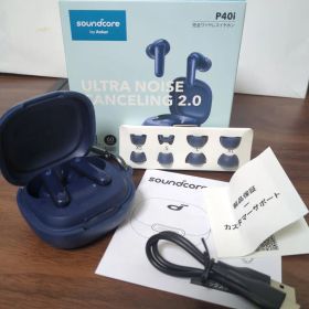 Anker Soundcore P40i ネイビー 美品 ケースカバー付き