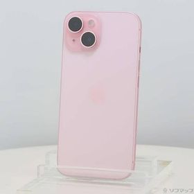 〔中古〕Apple(アップル) iPhone15 128GB ピンク MTMJ3J／A SIMフリー〔198-ud〕