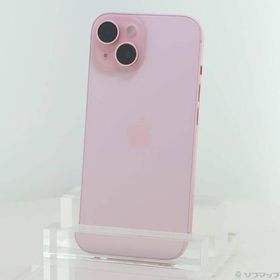 〔中古〕Apple(アップル) iPhone15 128GB ピンク MTMJ3J／A SIMフリー〔344-ud〕