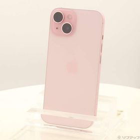 〔中古〕Apple(アップル) iPhone15 128GB ピンク MTMJ3J／A SIMフリー〔371-ud〕