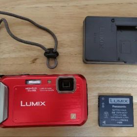 [動作確認済】LUMIX DMC-FT20 デジタルカメラ レッド