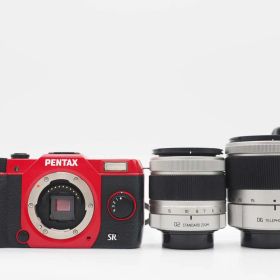 ペンタックス Pentax Q10 Red 12.4MP Digital Camera 02 06 Lens Kit 1838 Shots [良品] #Z6142A
